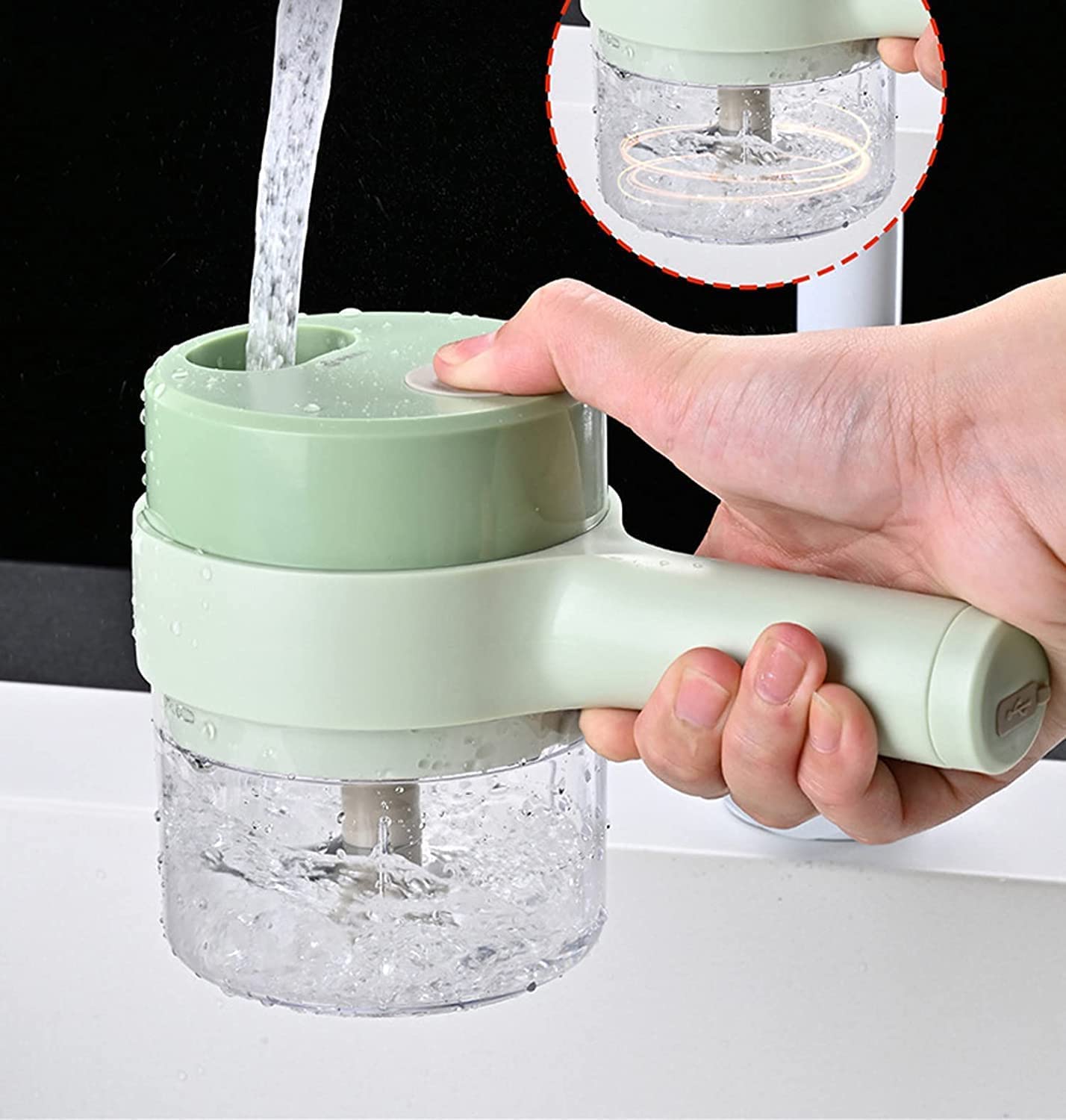 5 in 1 Handheld Hammer Electric Vegetable Cutter - DGN Mart