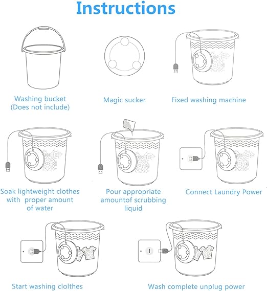 Portable USB Travel Turbo Mini Washer - DGN Mart
