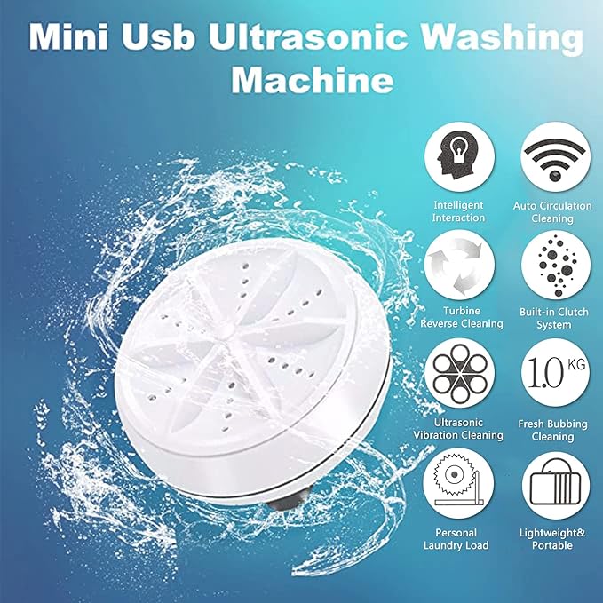Portable USB Travel Turbo Mini Washer - DGN Mart