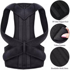 Adjustable DGN Mart posture corrector belt for men and women providing back support and pain relief, shown worn on a person.