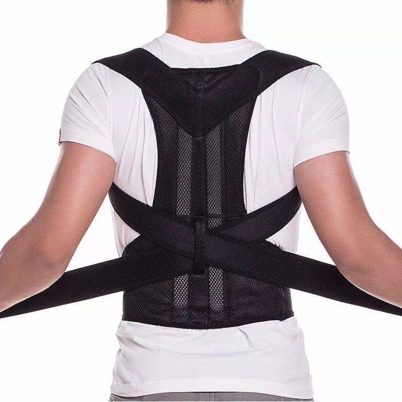 Adjustable DGN Mart posture corrector belt for men and women providing back support and pain relief, shown worn on a person.