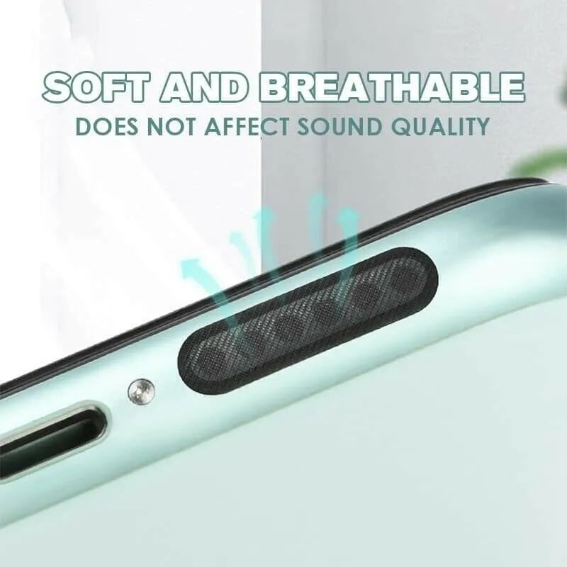 10 PCs (One Strip) Protect Mobile Phone Dustproof Net Stickers Speaker - DGN Mart