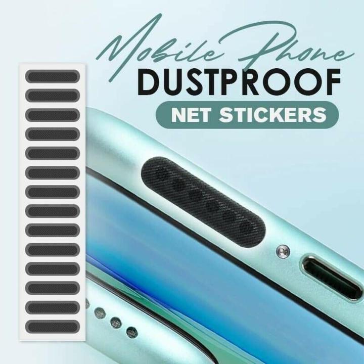 10 PCs (One Strip) Protect Mobile Phone Dustproof Net Stickers Speaker - DGN Mart