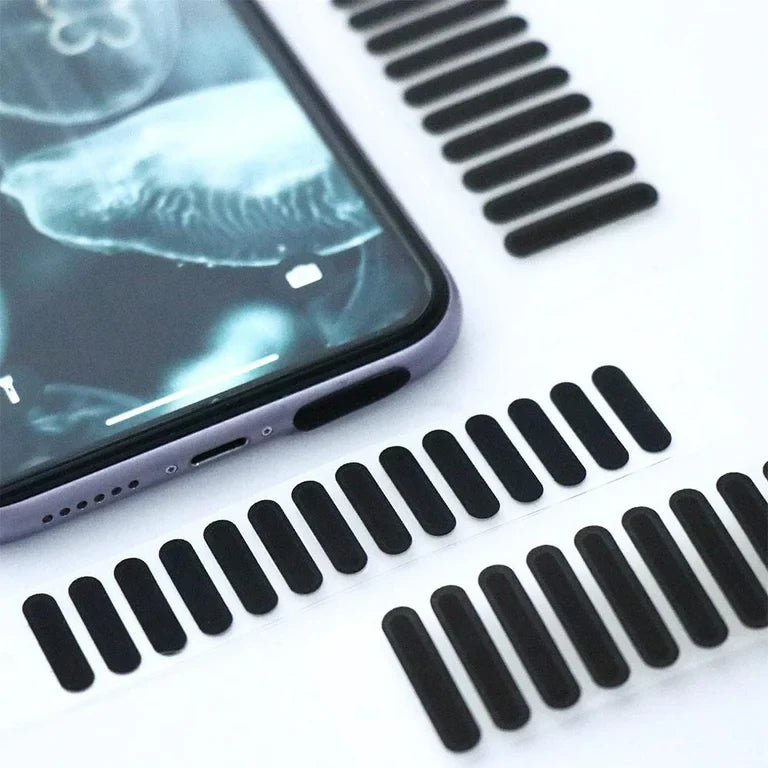 10 PCs (One Strip) Protect Mobile Phone Dustproof Net Stickers Speaker - DGN Mart