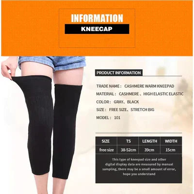 1 Pair Unisex Women Men’s Cashmere Wool Knee Brace Pads  (Random Color) - DGN Mart