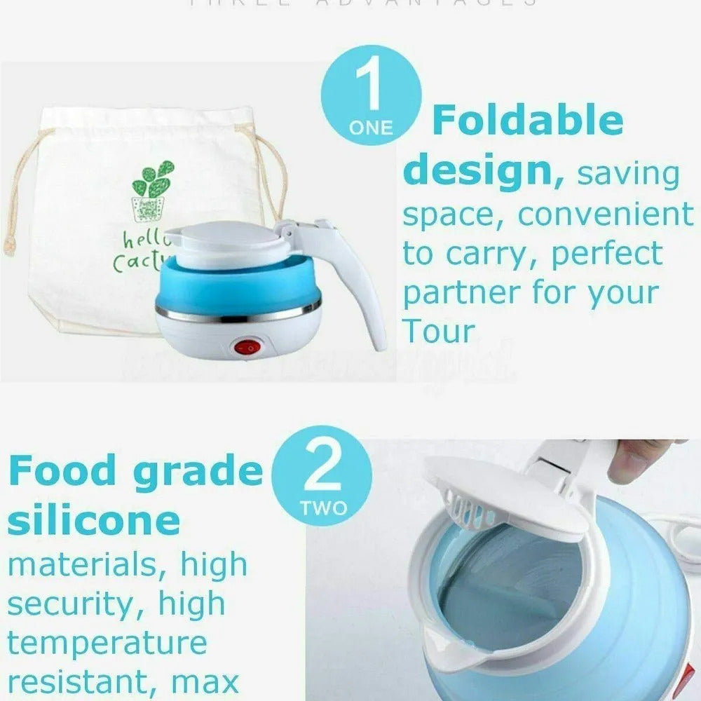 Fast Water Boiling 600 ml Portable Kettle Travel Kettle ( Random Color ) - DGN Mart