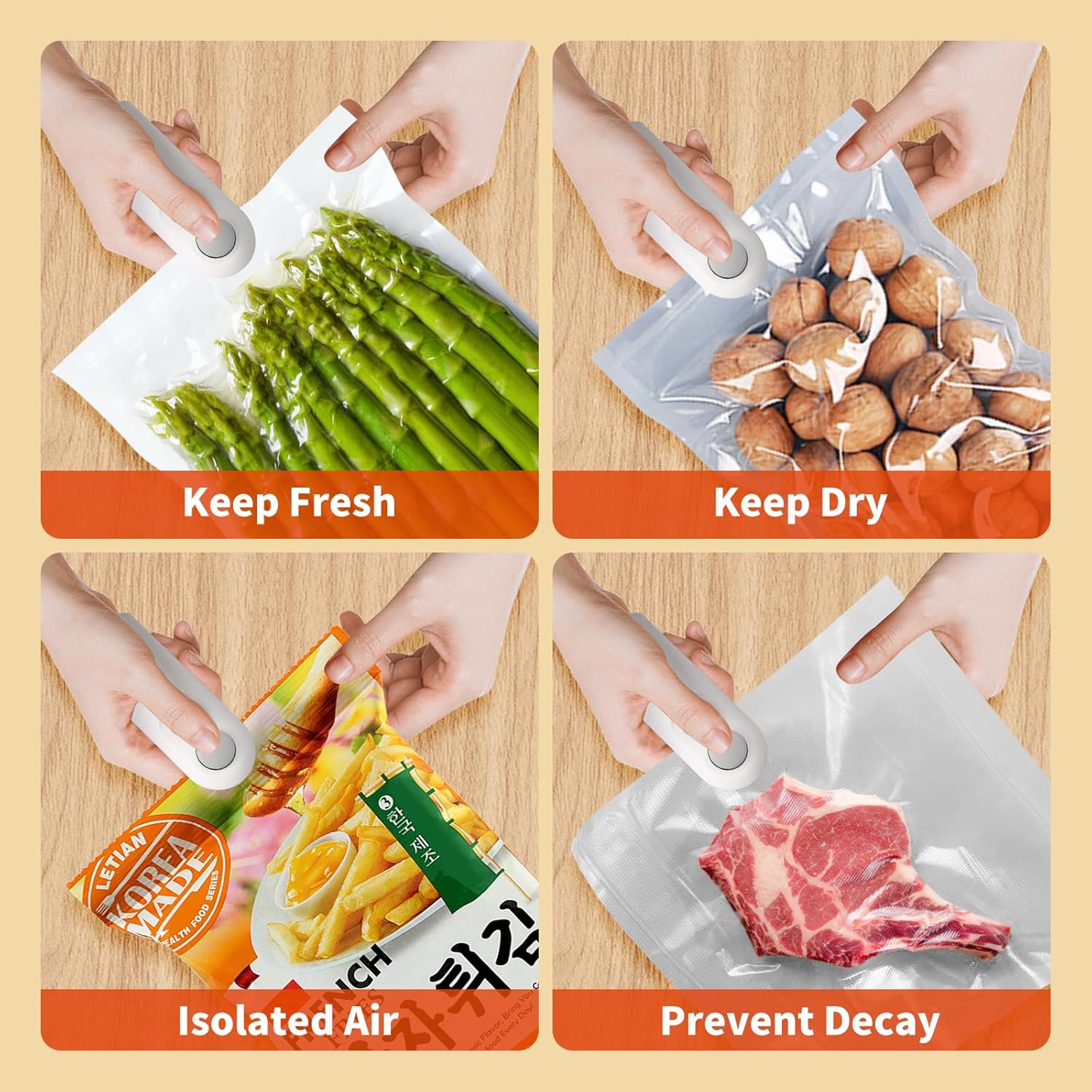 Heat Sealing Machine 2 in 1 Cutting and Sealer USB Rechargeable - DGN Mart