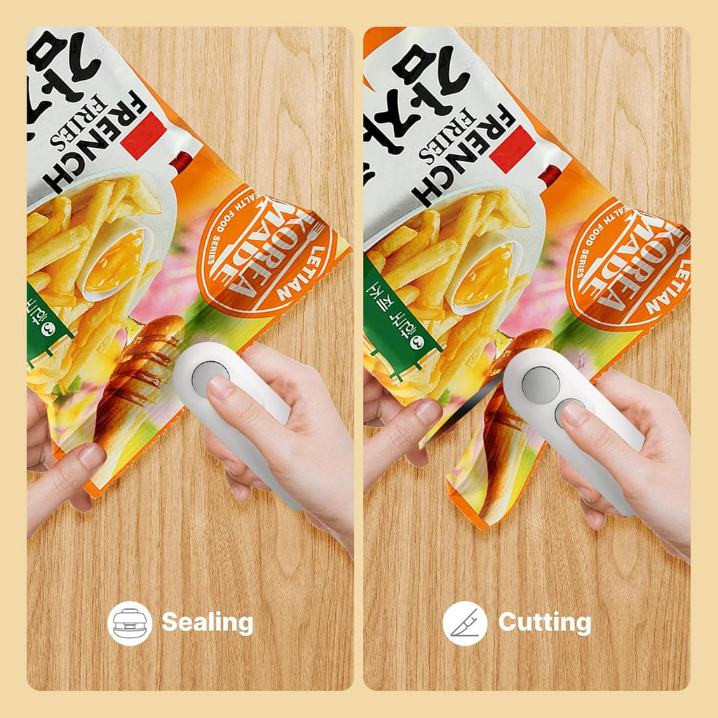 Heat Sealing Machine 2 in 1 Cutting and Sealer USB Rechargeable - DGN Mart