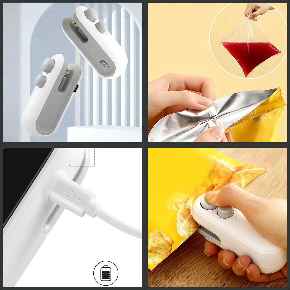 Heat Sealing Machine 2 in 1 Cutting and Sealer USB Rechargeable - DGN Mart