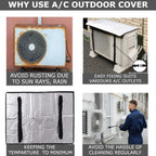 AC Outer Heat Protection Sheet – Aluminium Coated Sun Reflective Cover