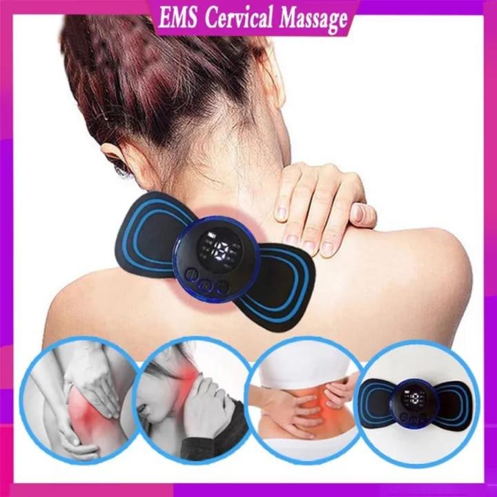 Portable EMS Mini Electric Massager Patch – Muscle Pain Relief for Neck, Back, Arms & Full Body - DGN Mart