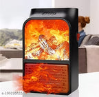 Flame Heater 1000W – Portable Electric Plug-in Room Heater with Flame Effect & Remote Control - DGN Mart