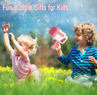 Bubble Bazooka Pro: Electric 2-in-1 Rocket Bubble Gun - DGN Mart