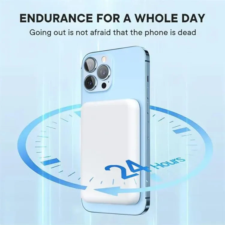 High Quality MagSafe Power Bank – 5000mAh Portable Charger with Super Strong Magnet - DGN Mart