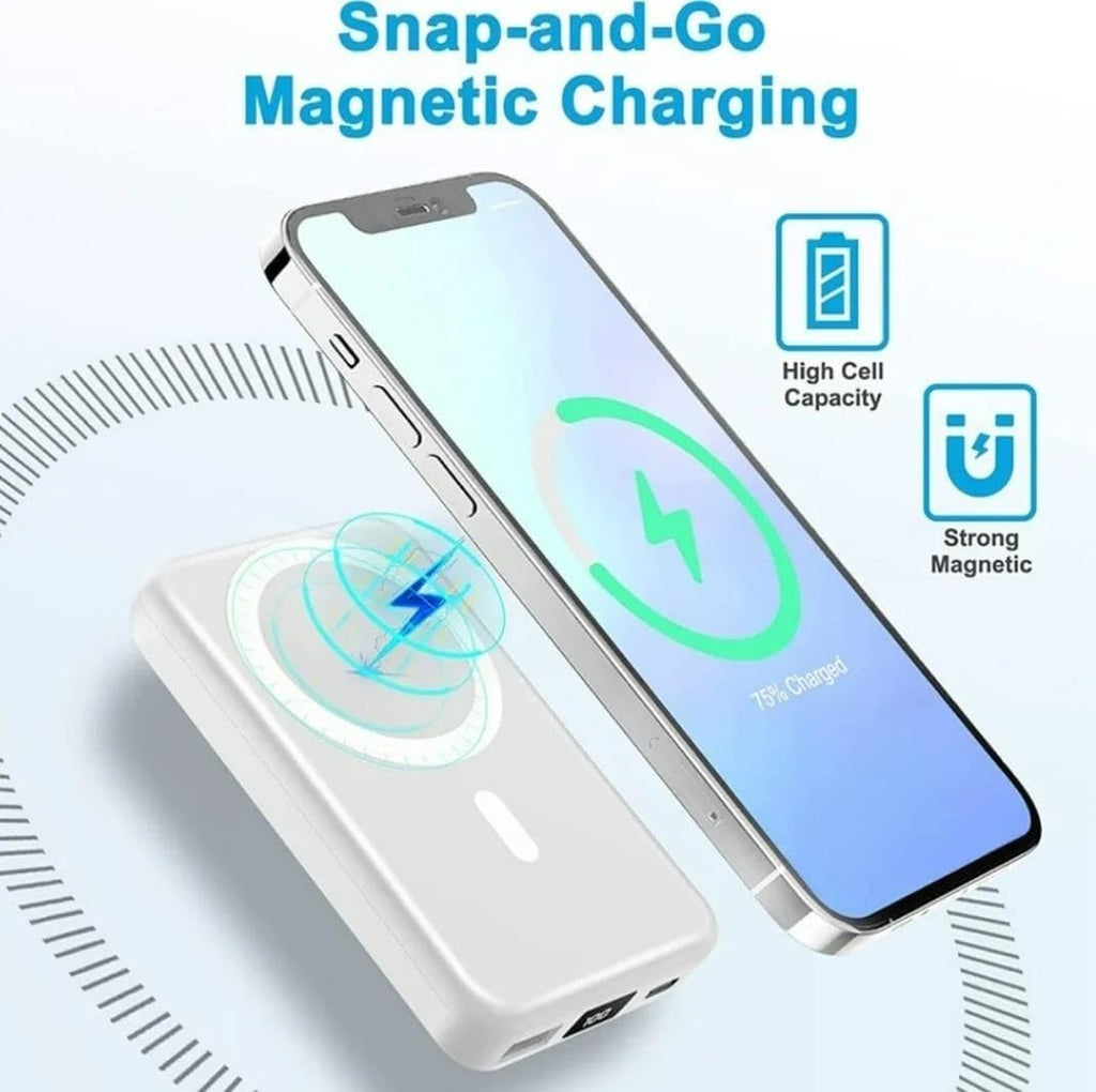 High Quality MagSafe Power Bank – 5000mAh Portable Charger with Super Strong Magnet - DGN Mart