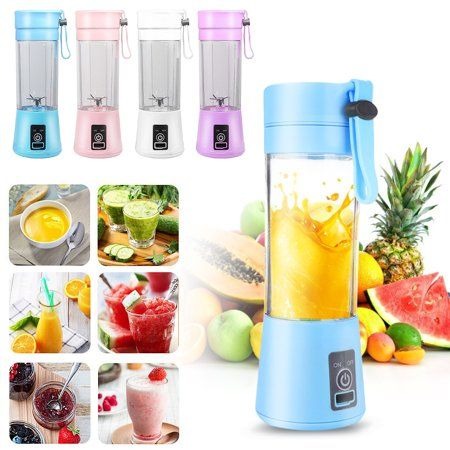 Rechargeable Portable Mini Juicer Blender [Random Color] With Box - DGN Mart