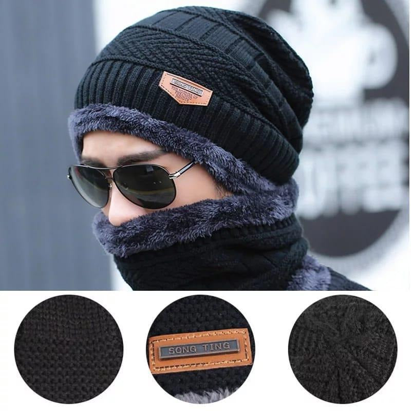 Muffler Cap With Neck Warmer 2in1 (Random Color) - DGN Mart