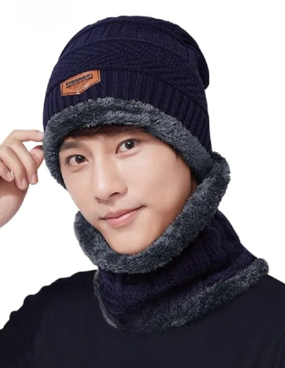 Muffler Cap With Neck Warmer 2in1 (Random Color) - DGN Mart