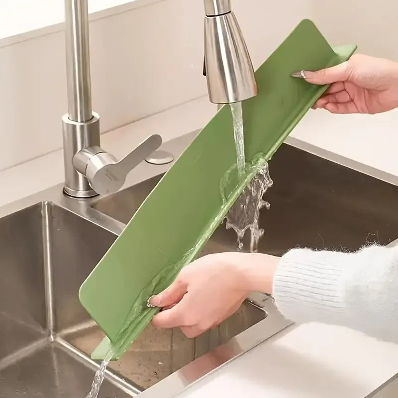 Silicone Sink Splash Guard Flexible Water Stopper for Kitchen(Random Color) - DGN Mart