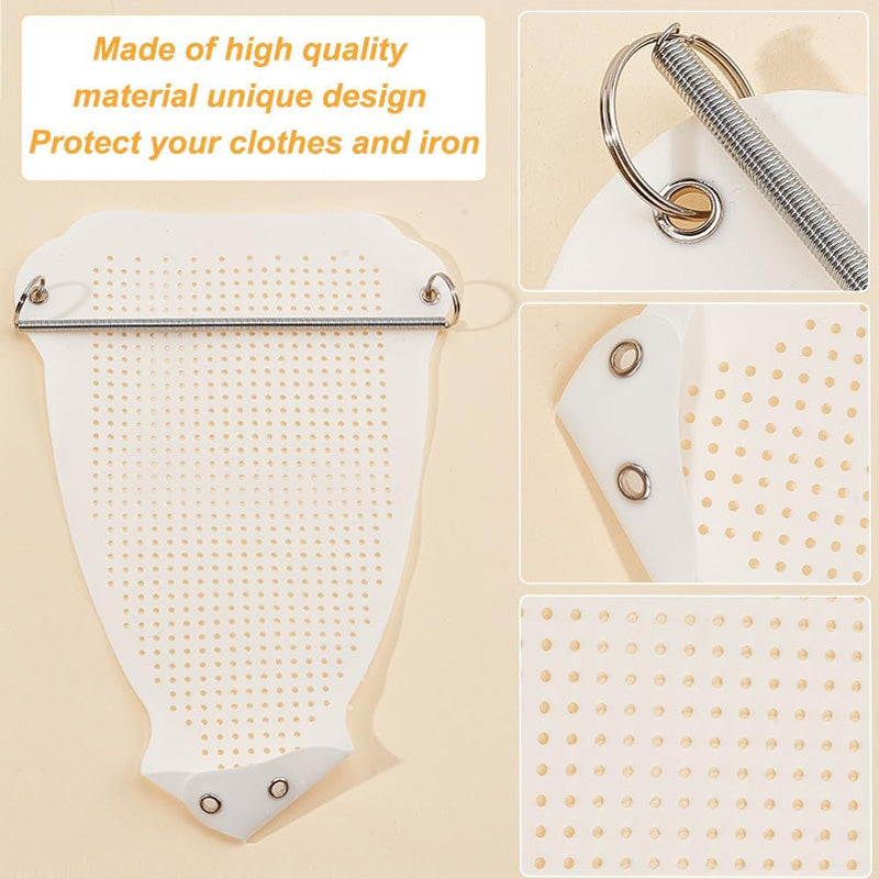 DGN Mart Teflon iron cover protector with non-stick surface, fits standard iron shoes for smooth ironing.