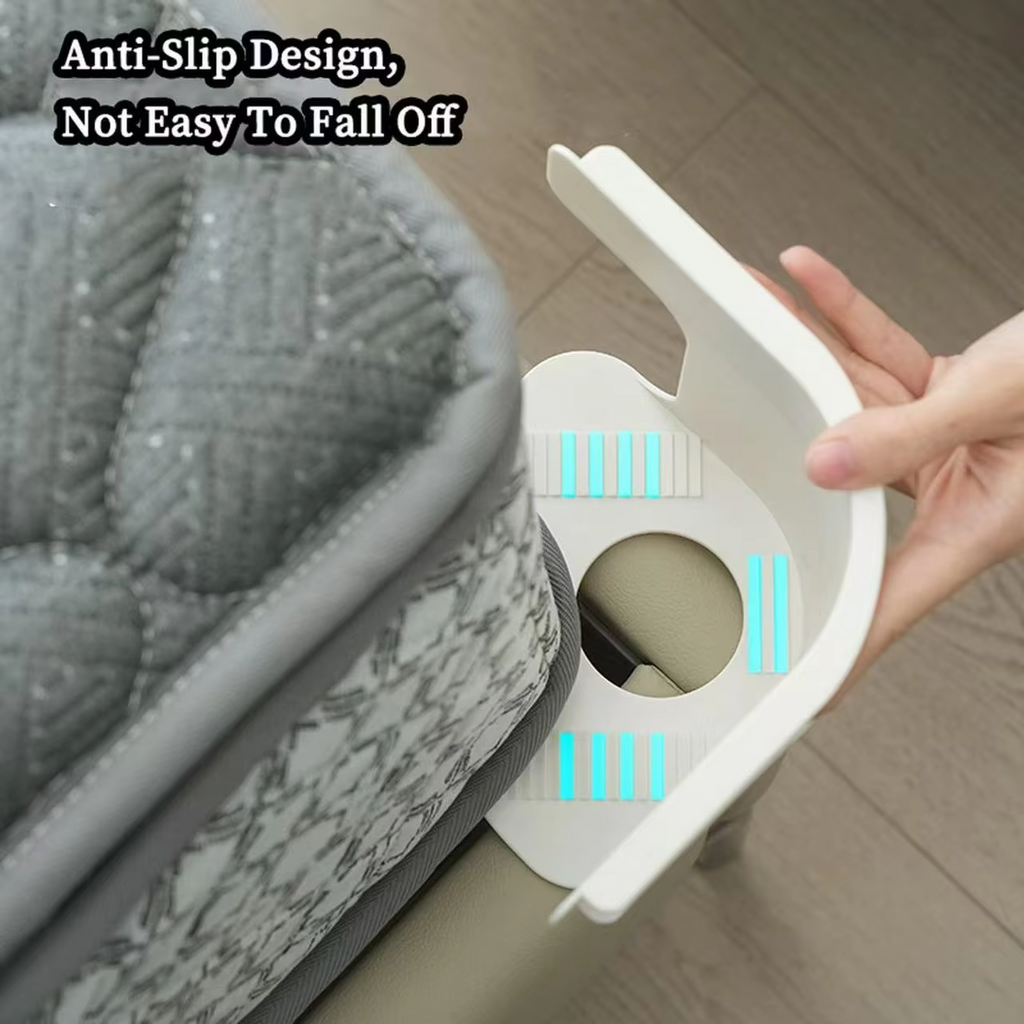 Set of four heavy-duty bed corner sheet grippers from DGN Mart with straps for all mattress sizes, securing sheets in place.