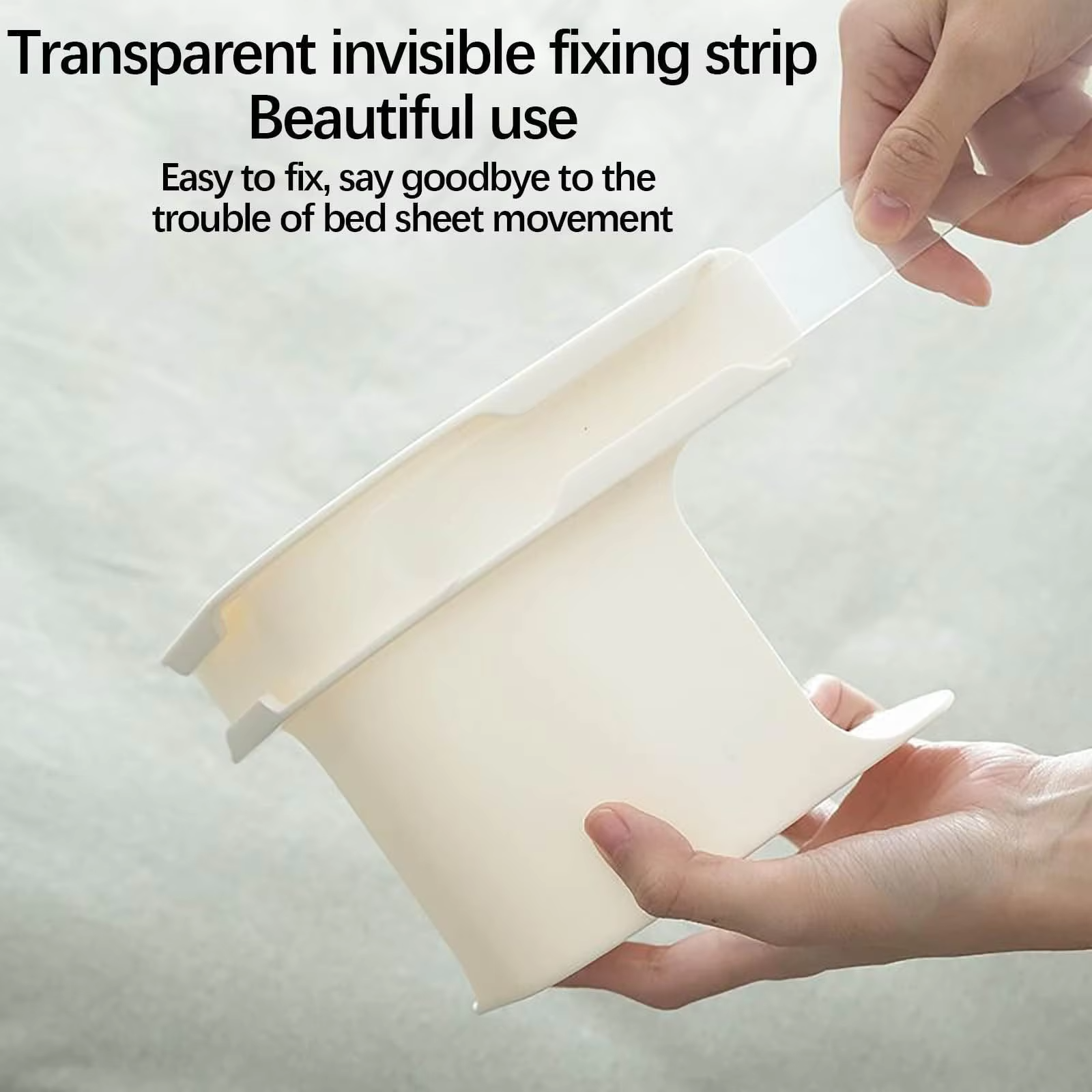 DGN Mart 4-piece heavy-duty bed corner sheet grippers with straps, designed to secure mattress sheets on all bed sizes.