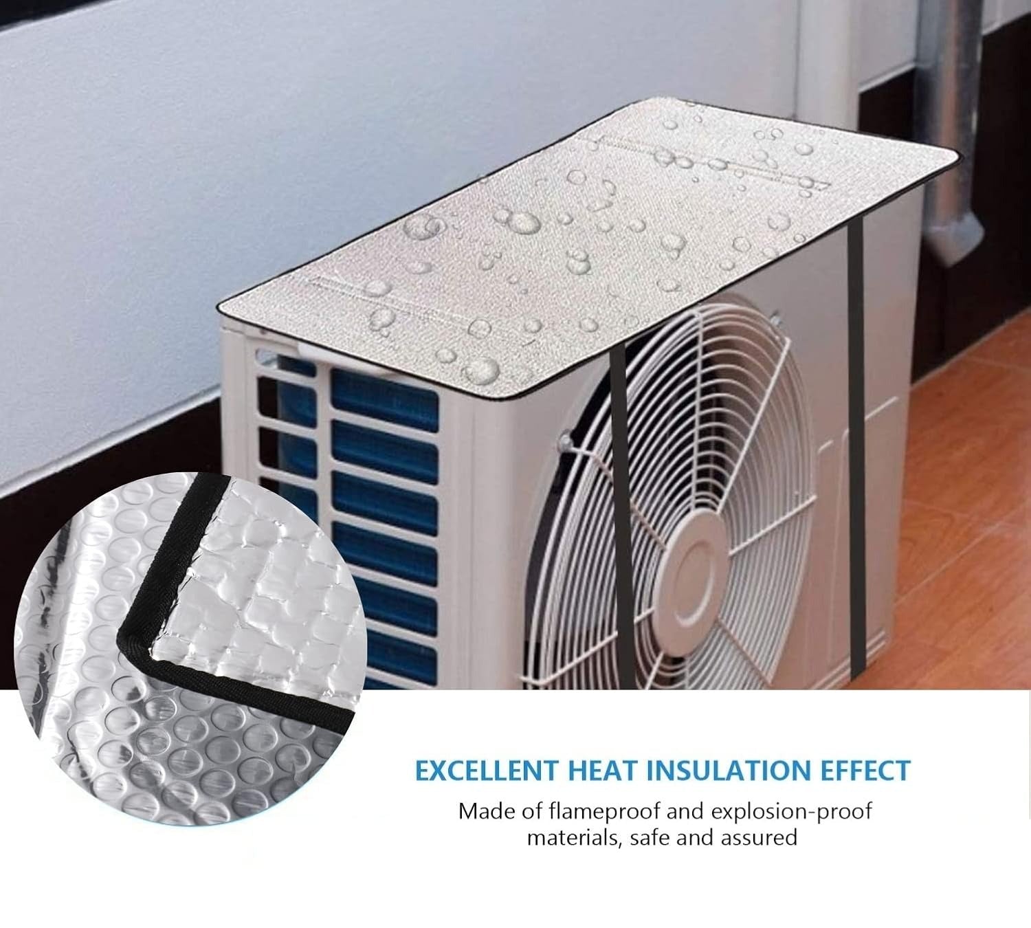 AC Outer Heat Protection Sheet – Aluminium Coated Sun Reflective Cover