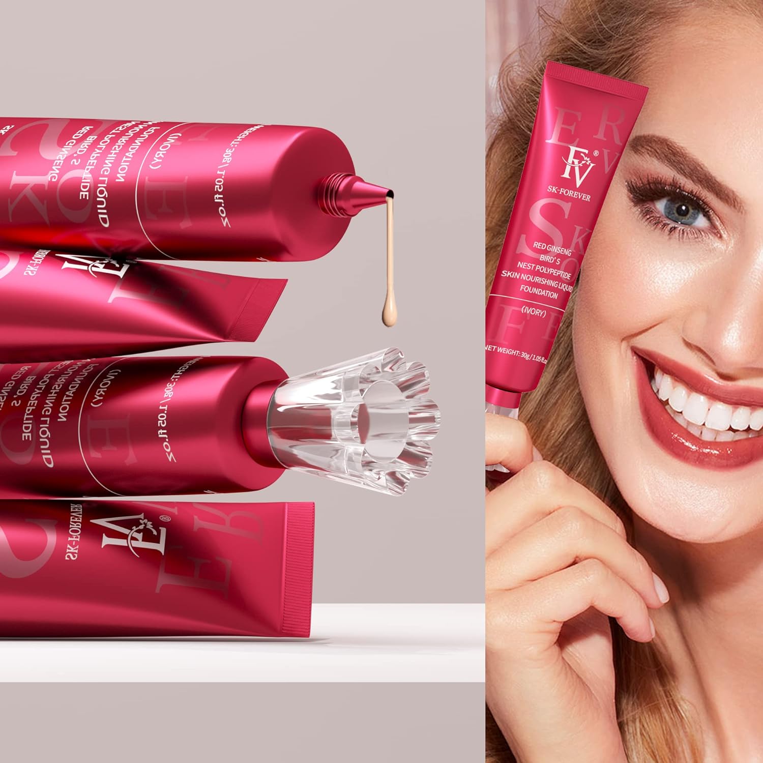 FV SK-Forever Foundation Matte Finish Liquid Foundation, Waterproof, Lightweight Foundation - DGN Mart