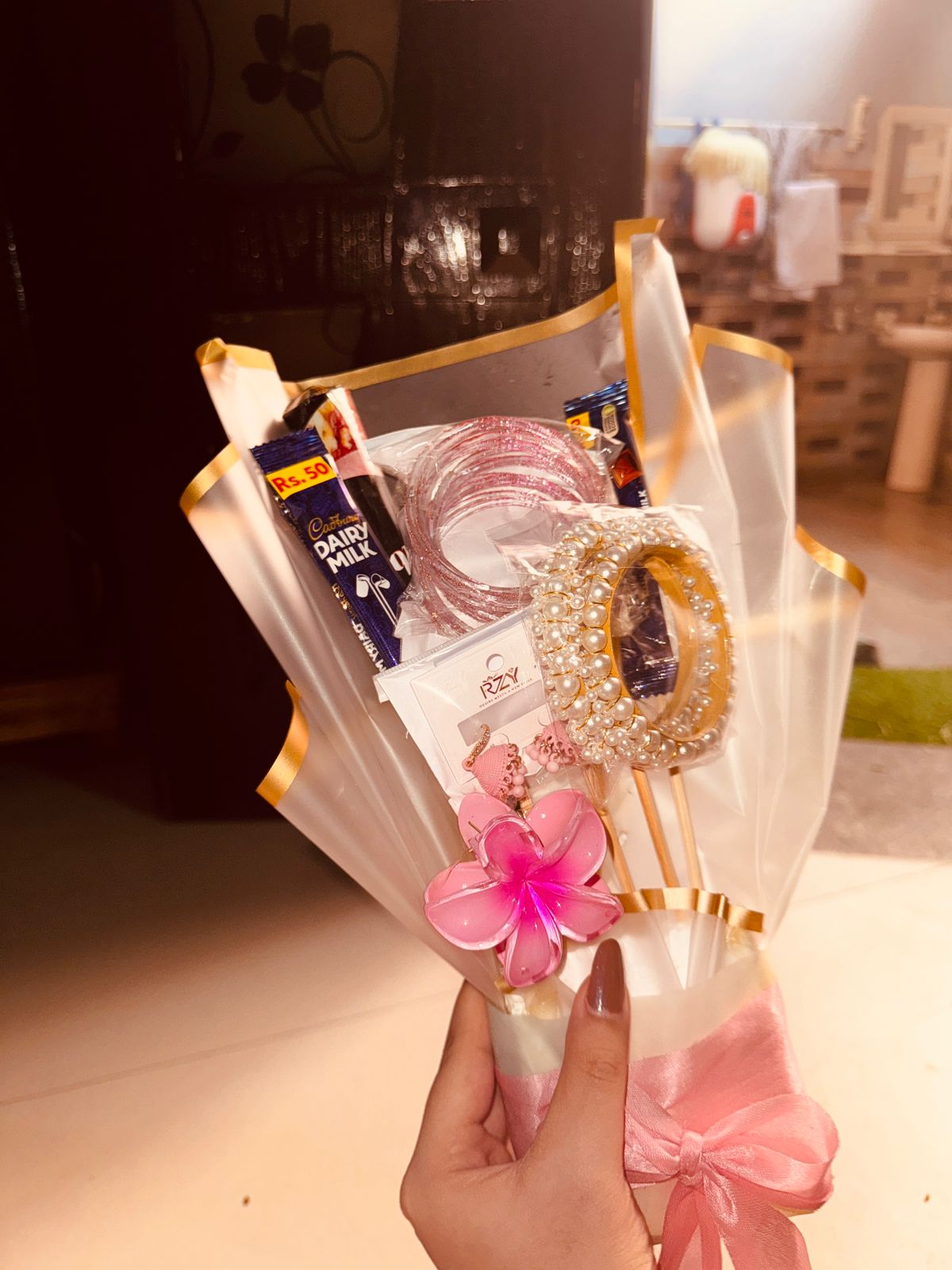 DGN Luxe Bouquet with vibrant mixed flowers arranged in a stylish bouquet for special occasions
