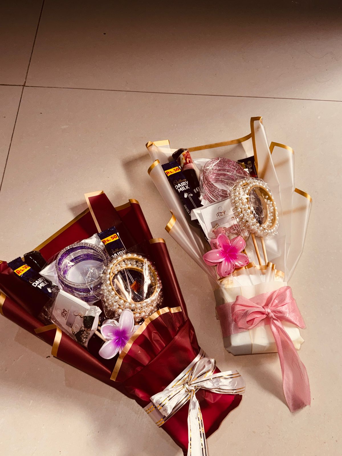 DGN Luxe Bouquet by DGN Mart featuring a vibrant arrangement of mixed flowers in a stylish bouquet.