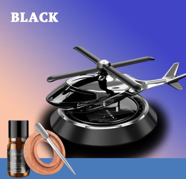 Solar Helicopter With Car Fragrance. - DGN Mart