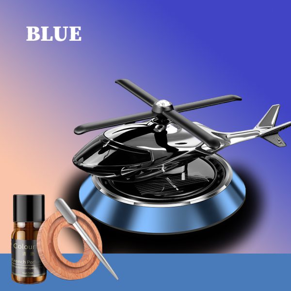 Solar Helicopter With Car Fragrance. - DGN Mart