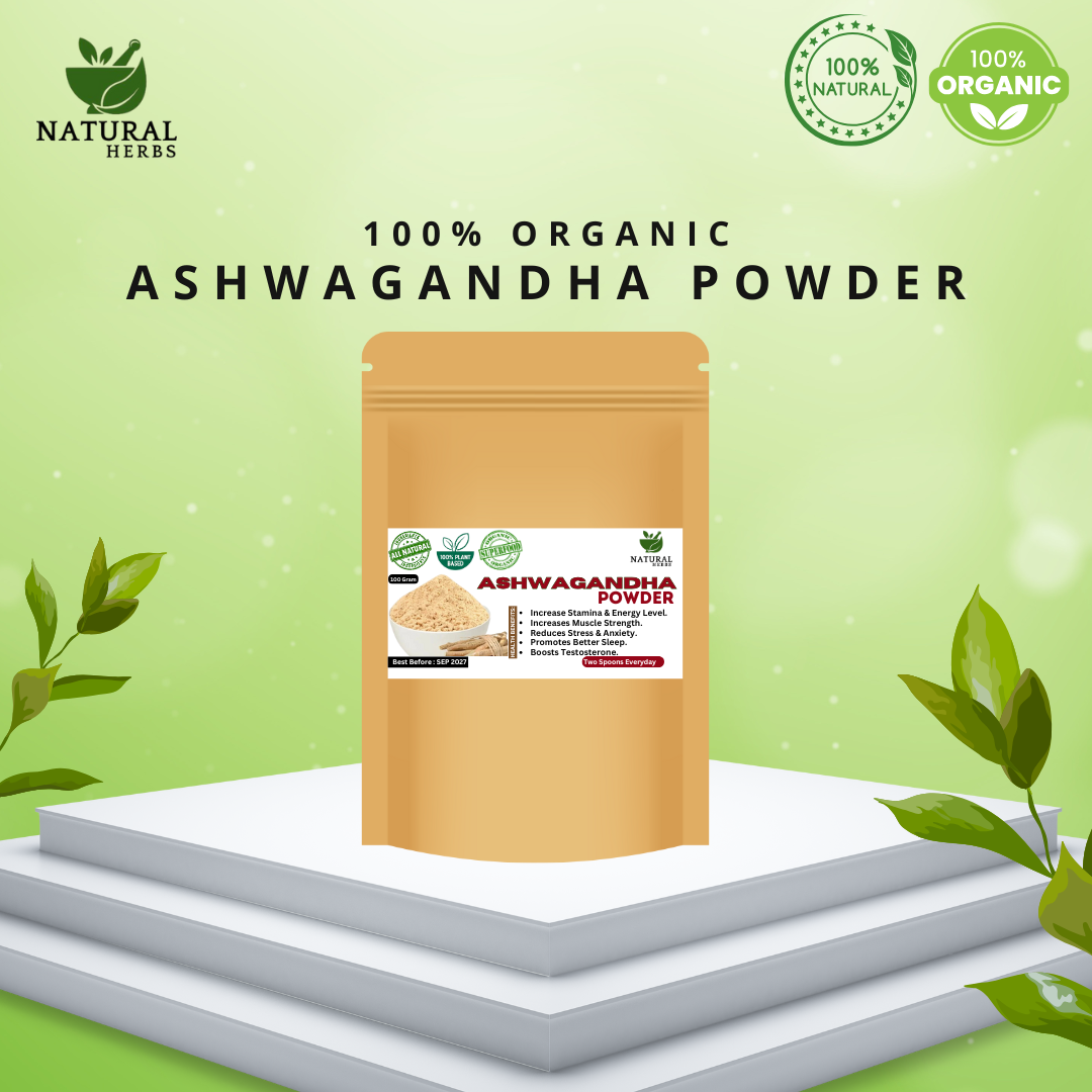 DGN Mart Premium Ashwagandha Powder (100g) – Herbal Strength & Stress Relief - DGN Mart