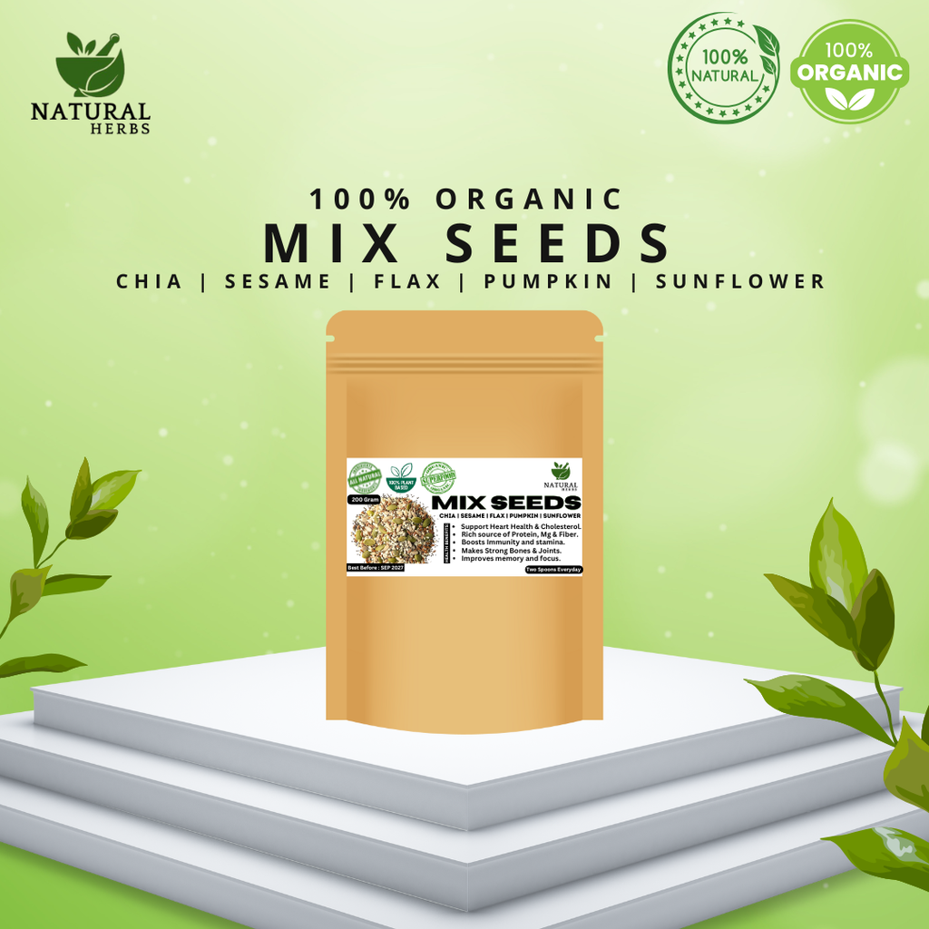DGN Mart Premium Roasted Mix Seeds (200g) – Healthy Snack for Energy & Weight Control - DGN Mart