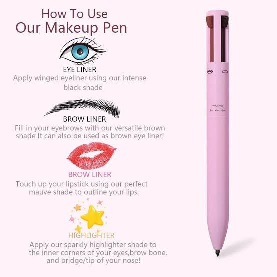 Eye Shadowliner Combination 4 In 1 Makeup - DGN Mart