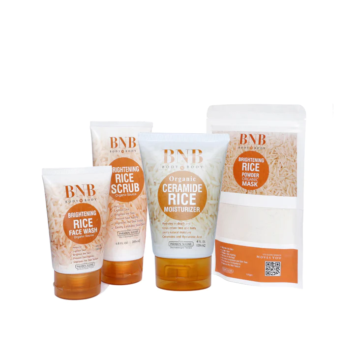 Bnb Whitening Rice Extract Bright & Glow Kit (with Box) - DGN Mart
