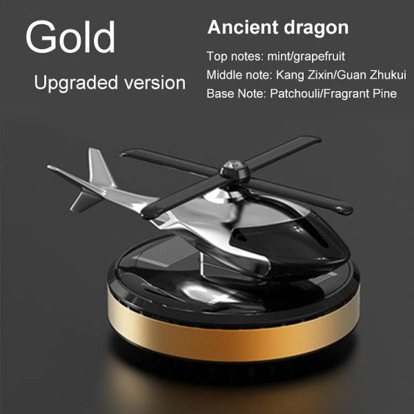Solar Helicopter With Car Fragrance. - DGN Mart