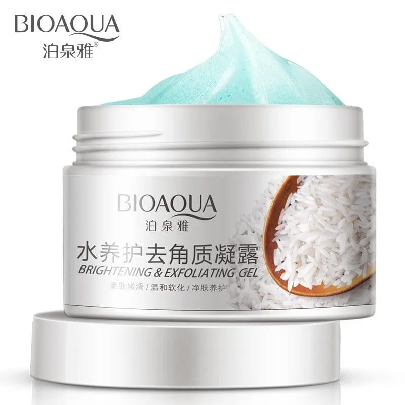 Bioaqua Brightening & Exfoliating Rice Gel Face Scrub 140ml - DGN Mart