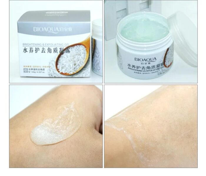 Bioaqua Brightening & Exfoliating Rice Gel Face Scrub 140ml - DGN Mart