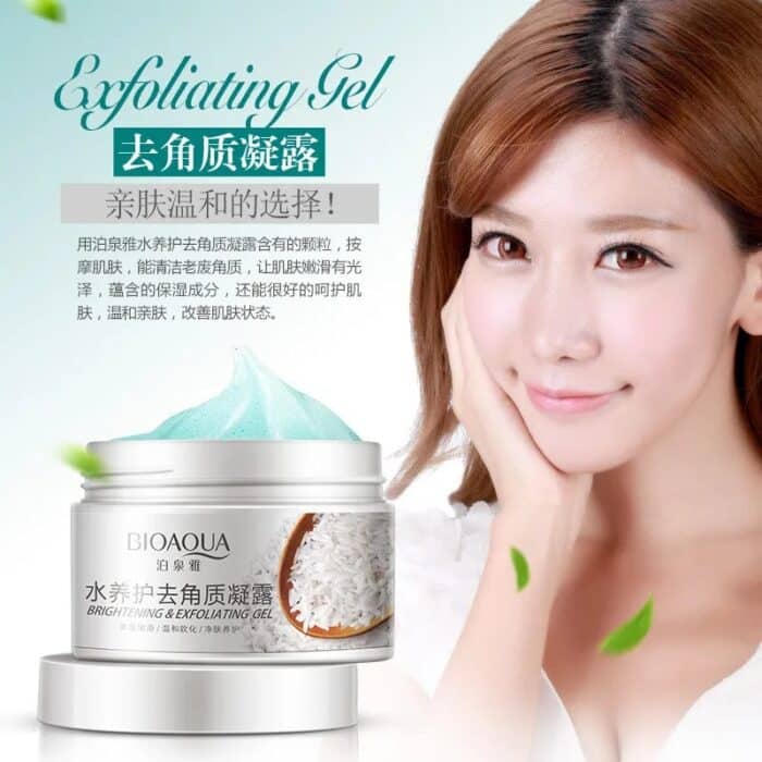 Bioaqua Brightening & Exfoliating Rice Gel Face Scrub 140ml - DGN Mart