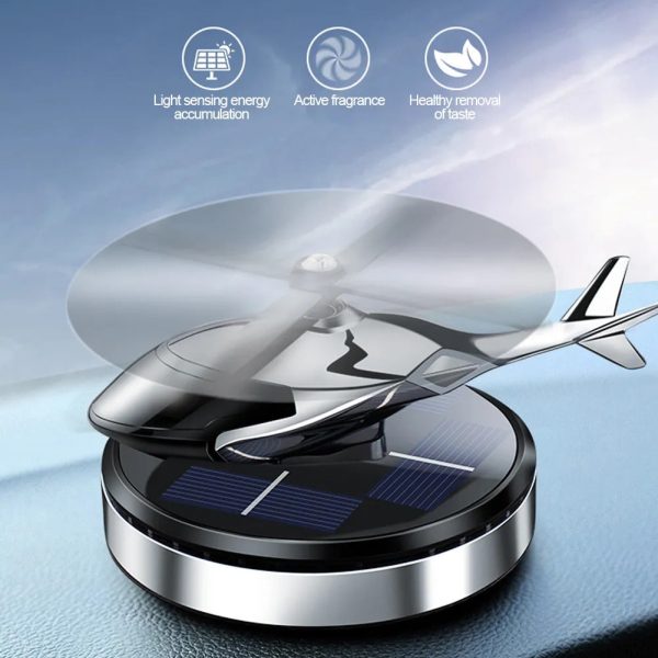 Solar Helicopter With Car Fragrance. - DGN Mart