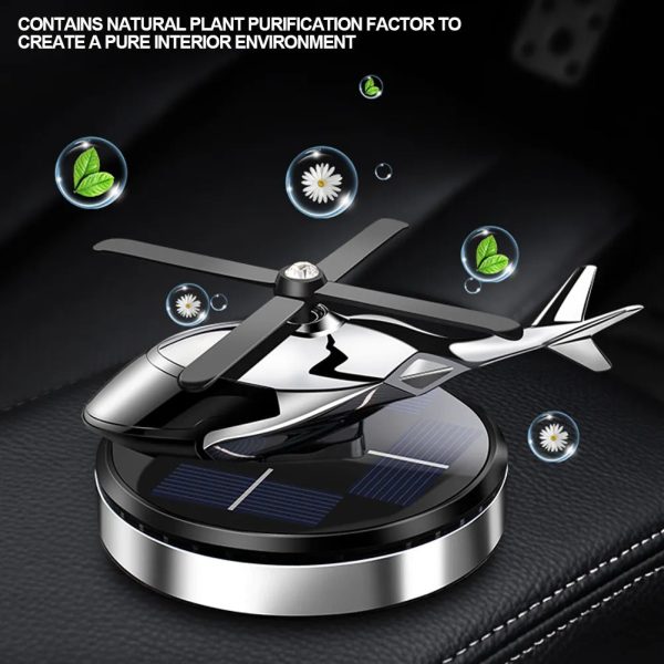 Solar Helicopter With Car Fragrance. - DGN Mart