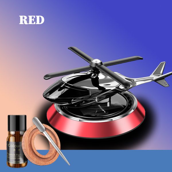 Solar Helicopter With Car Fragrance. - DGN Mart